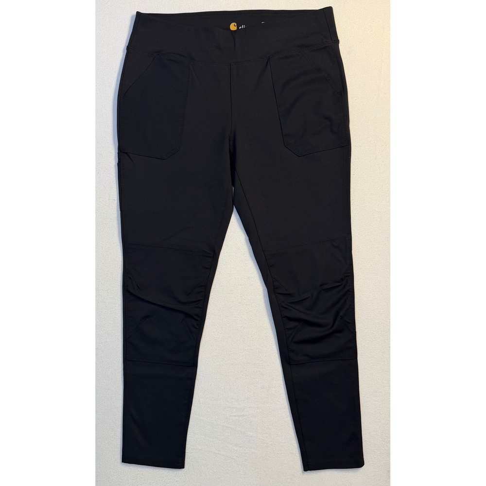 Carhartt Force Utility Leggings Womens Large Black Slim Fit Work Pants 102482